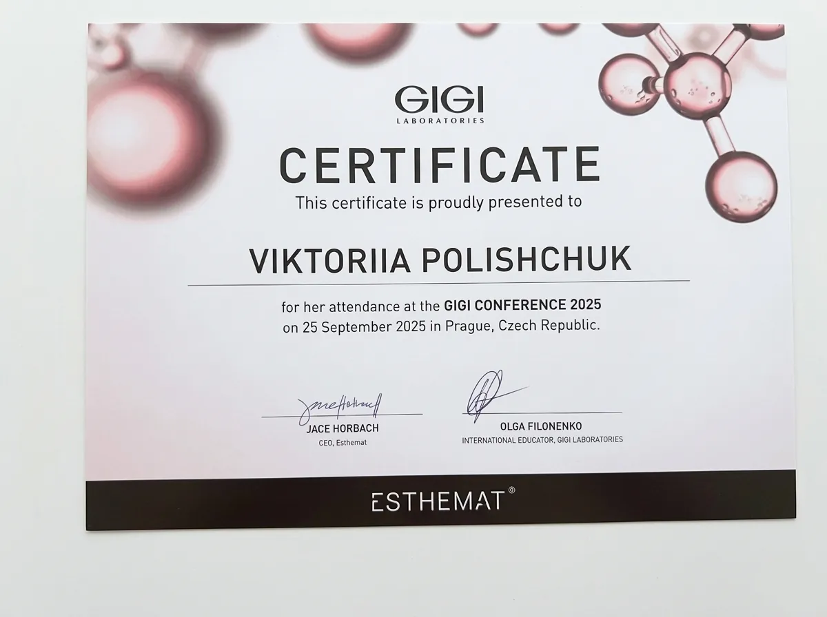 Certificate GIGI Laboratories Conference 2025, Prague
